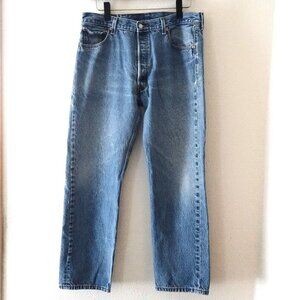 Levi's 501XX Button Fly Straight Leg Mens Jeans Tag Size 38x34 Grade B! 06-b